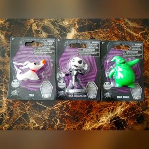 The Nightmare Before Christmas 3 Figure Set Tim Burton Disney 30th Anniversary